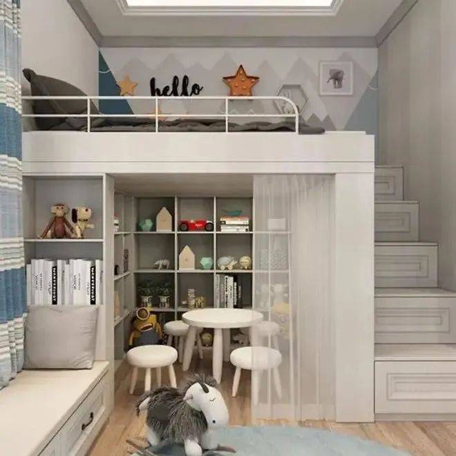 新式“上床下桌”一出，小户型有福了，整洁美观省空间，太机智了_孩子_收纳_装修