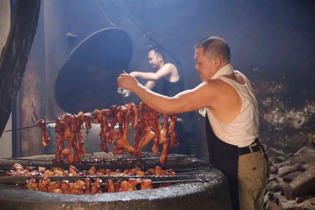 2015年,斗门大赤坎明火叉烧