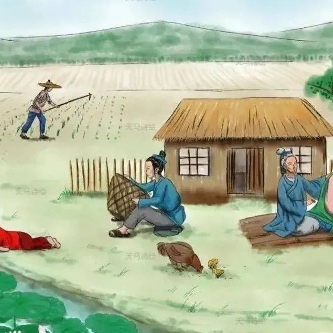 最喜小儿亡赖,溪头卧剥莲蓬。_辛弃疾_生活_大儿