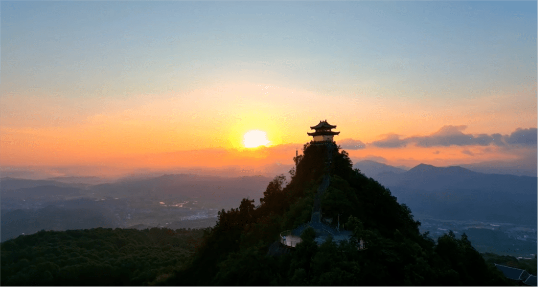 岳麓山山顶风景图片