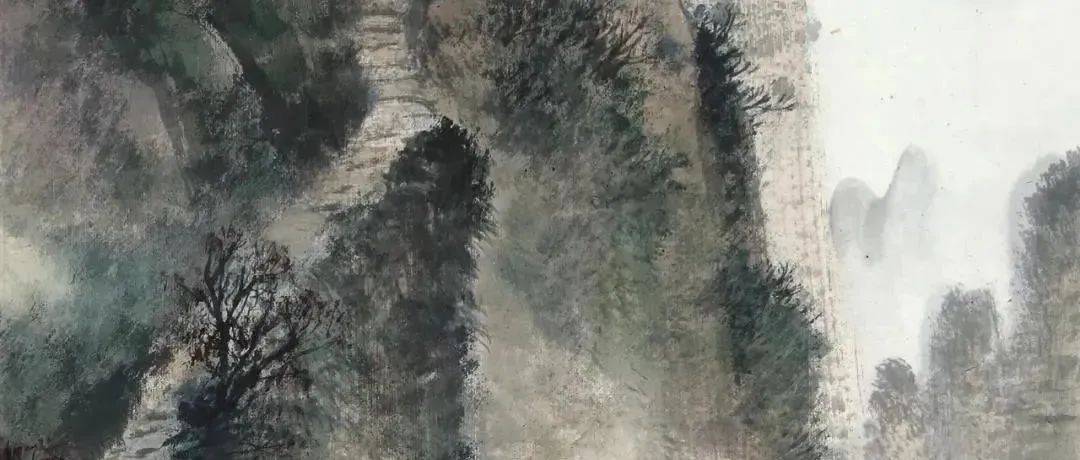 这山水画,好气势!_黎雄才_风貌_笔法