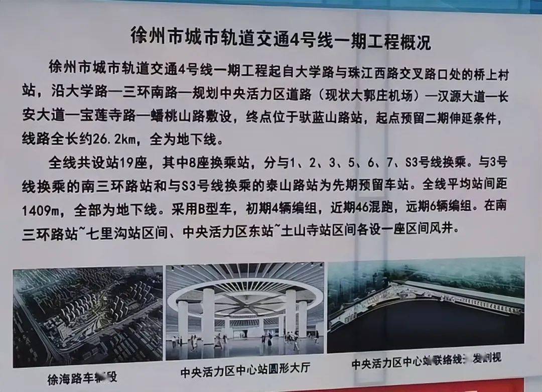 徐州地铁4号线开工!计划2027年底开通!