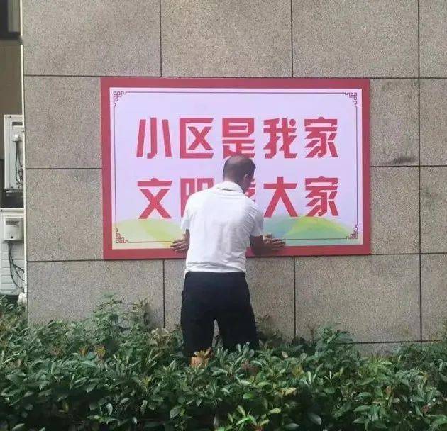 设置宣传展板,发放宣传手册,播放宣传标语等形式,大力营造"小区是我家