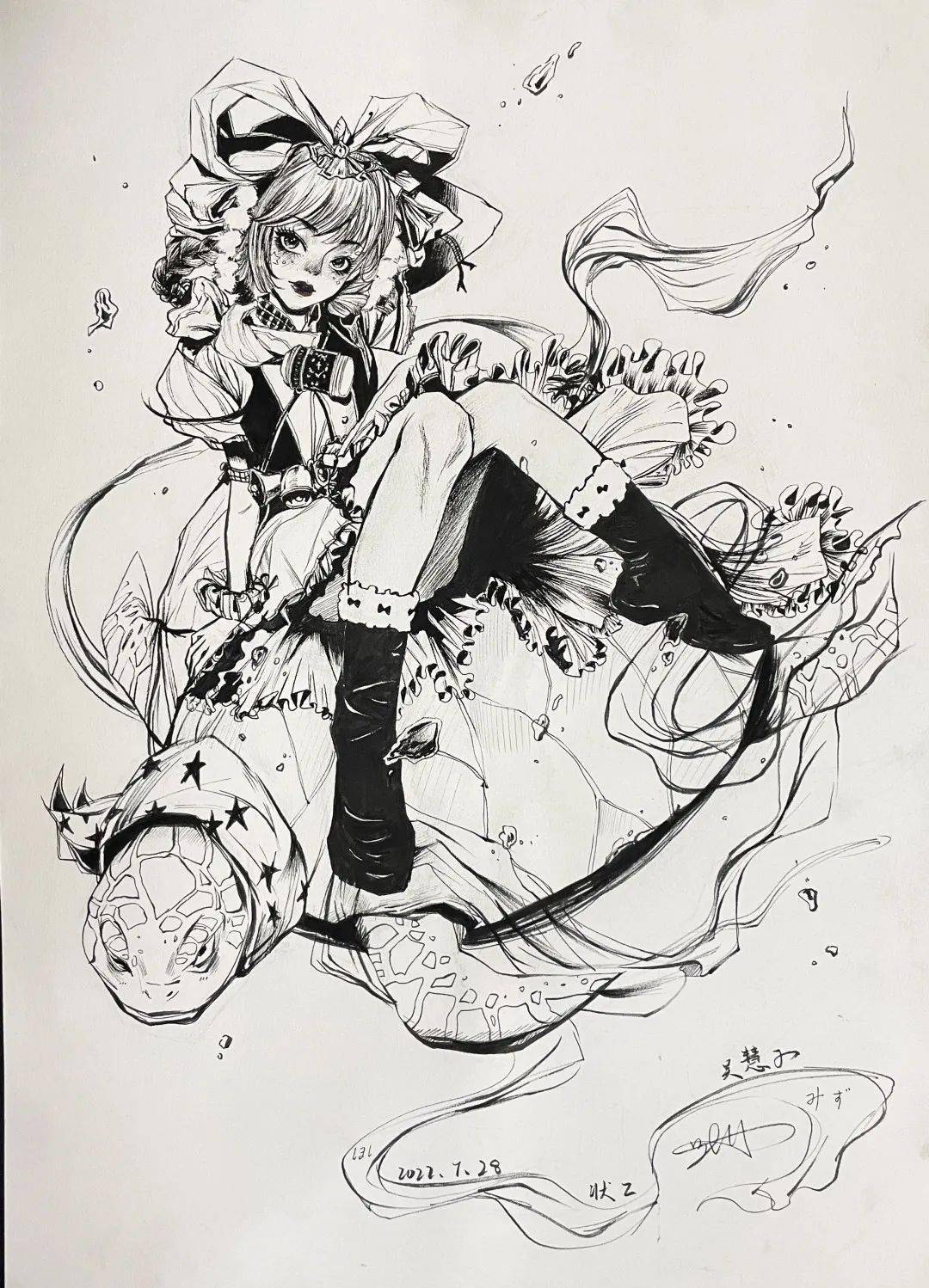 快看这些美术生的动漫速写作品一下子击中了我的心巴