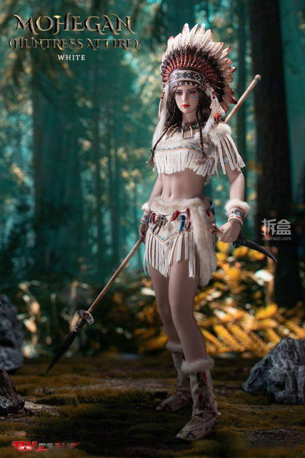 tbleague莫西干人猎装版16印第安女战士可动人偶手办