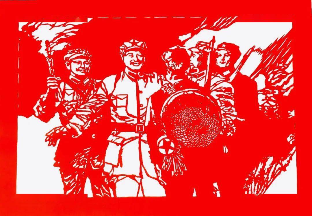 万里山河有你皆安中民非遗剪纸传承人向中国军人致敬非遗传承人献礼