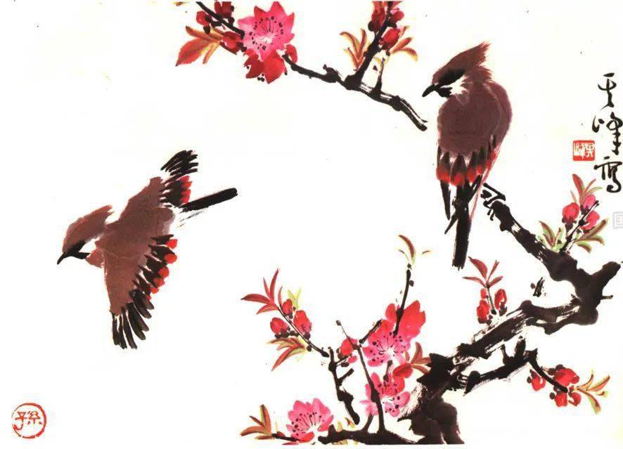 国画教程孙其峰教你画卷丹太平鸟