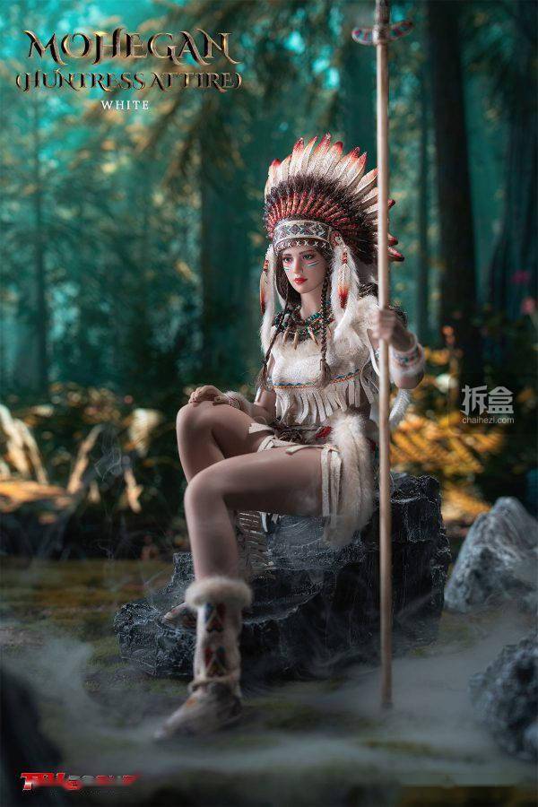 tbleague莫西干人猎装版16印第安女战士可动人偶手办