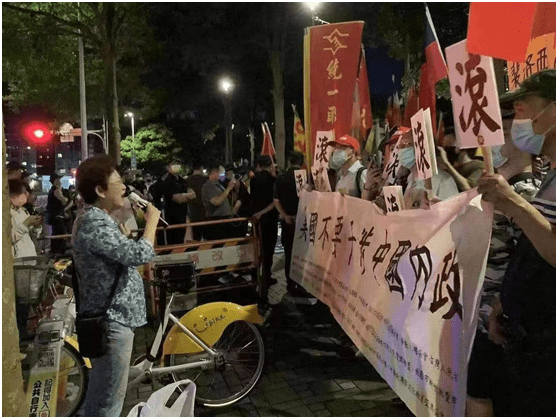 台统派学者：全程“跟随”抗议佩洛西窜台，更觉她此行讽刺而荒谬