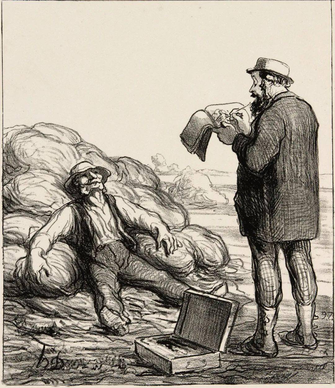 奥诺雷杜米埃的素描