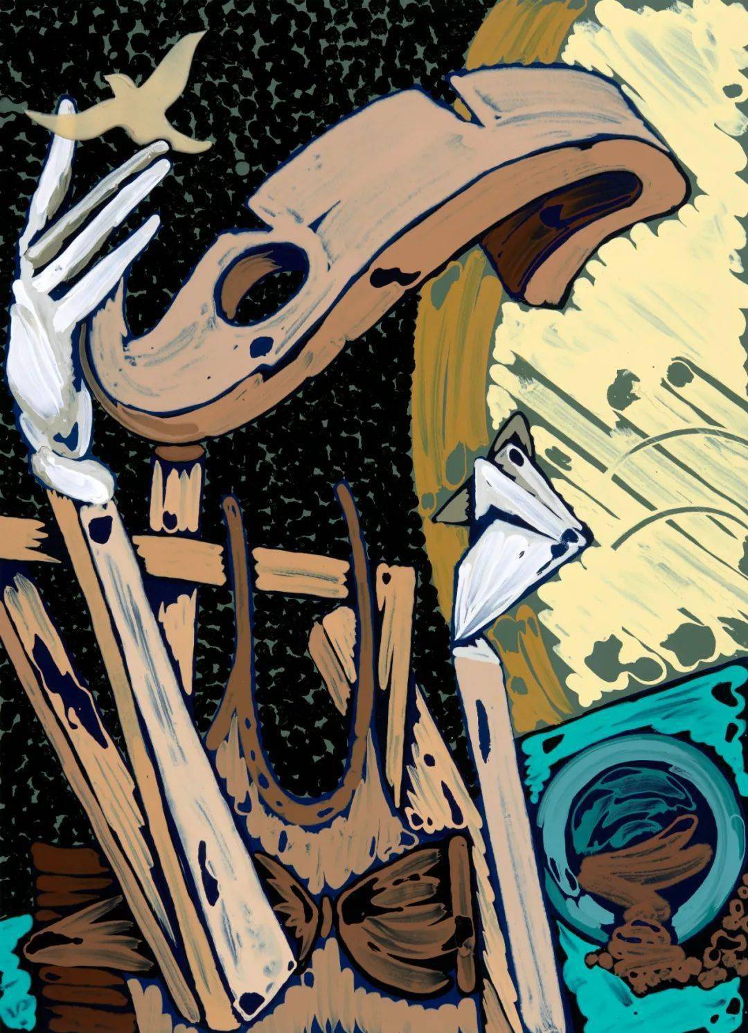 展览|"与此同时"抽象艺术作品展在西安开幕_inches_城市_cm