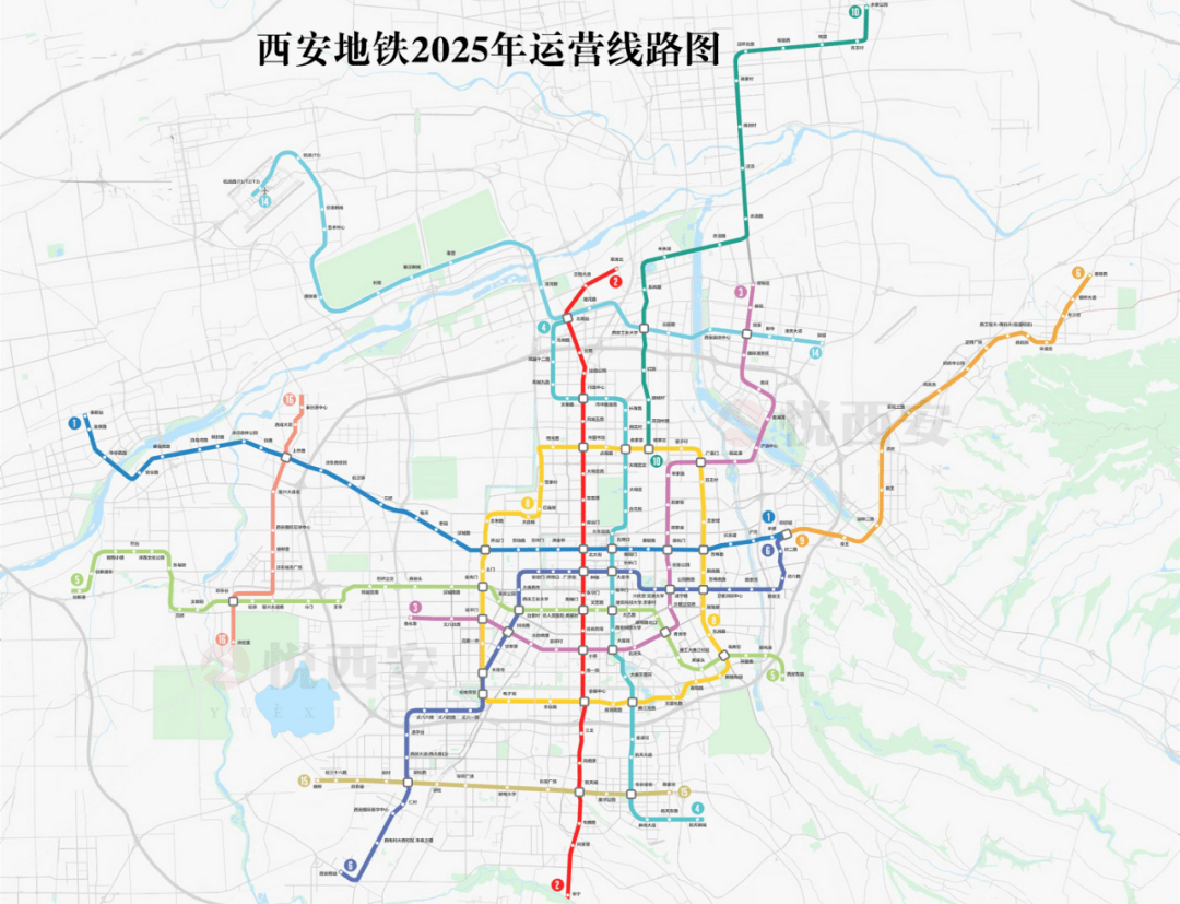 西安地鐵建設進度條更新涉及這些線路