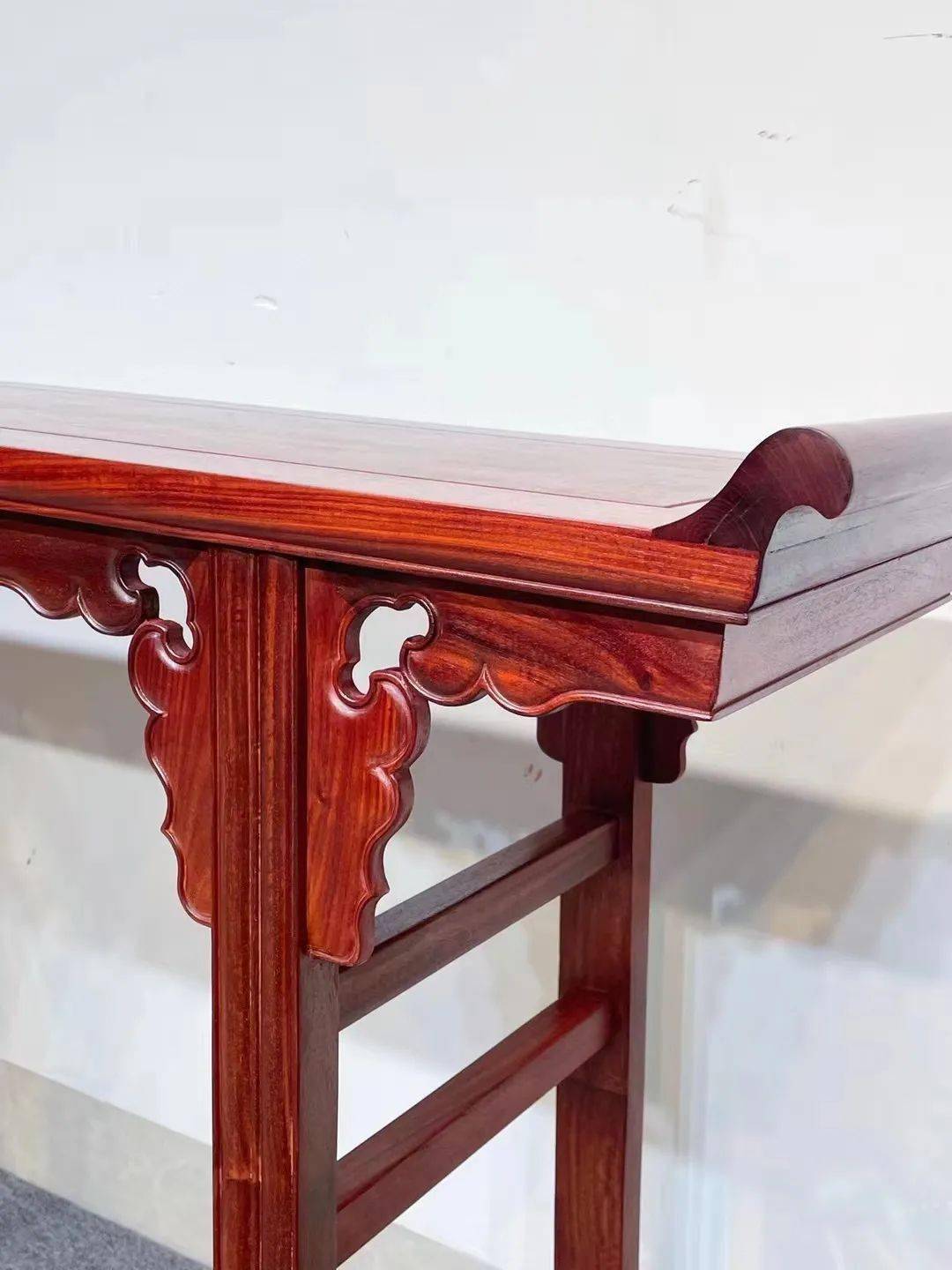 赞比亚血檀【明式蝴蝶腿翘头案】,足料足工,工厂直销