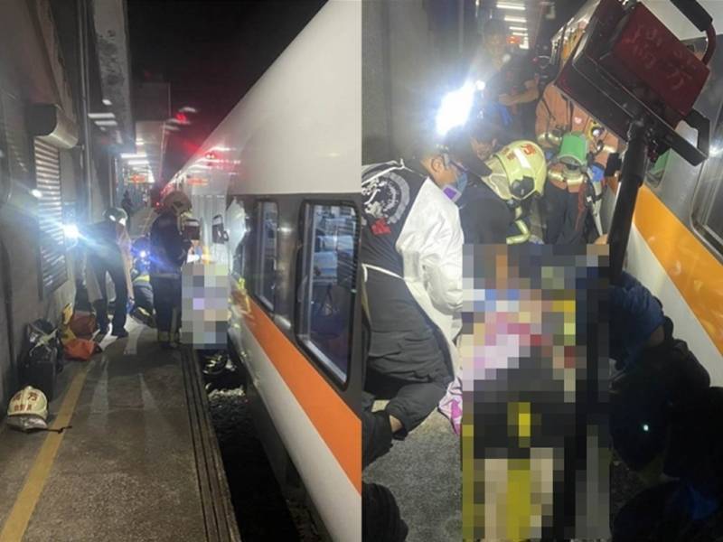 台湾一男子掉落月台被进站的台铁太鲁阁号撞击身亡！现场曝光