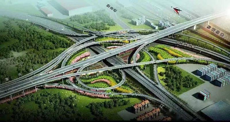 通河路立交功能完善,黄岛立交改造,黄河路南上下匝道以及西接疏港高速