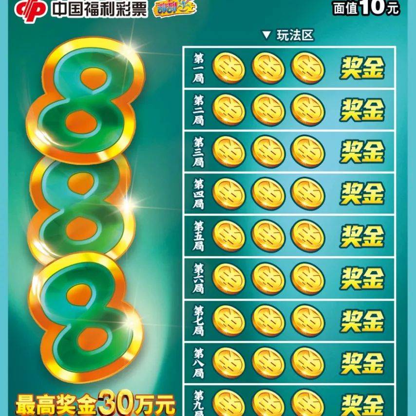 【刮刮乐】“888”最高奖金30万,刮出惊喜发发发!_彩票_游戏_来源