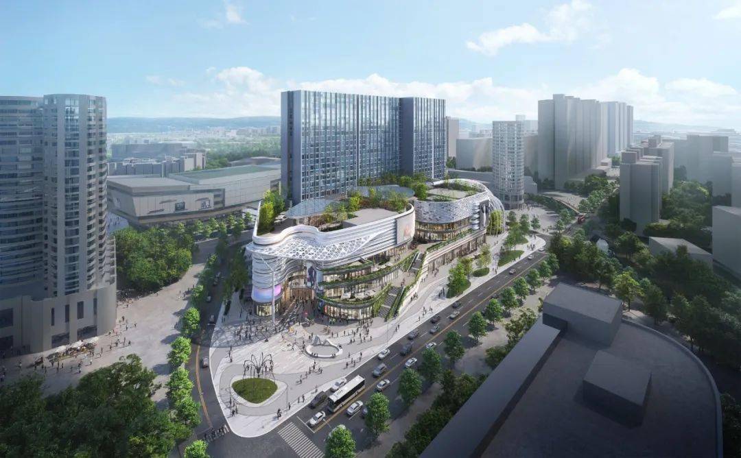 广州嘉和商业城南区立面改造 | 创新"数据布匹"传承海珠编织历史_海珠