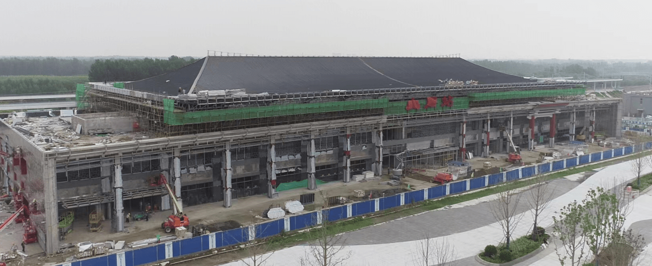 京唐城铁大厂站封顶!重檐庑殿顶及飞檐斗拱初现_候车_站房_设计