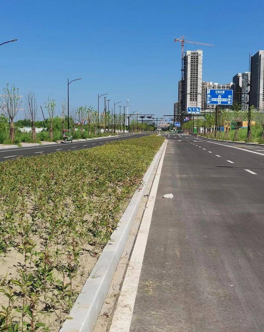 历时17个月长安海河路昨日正式通车