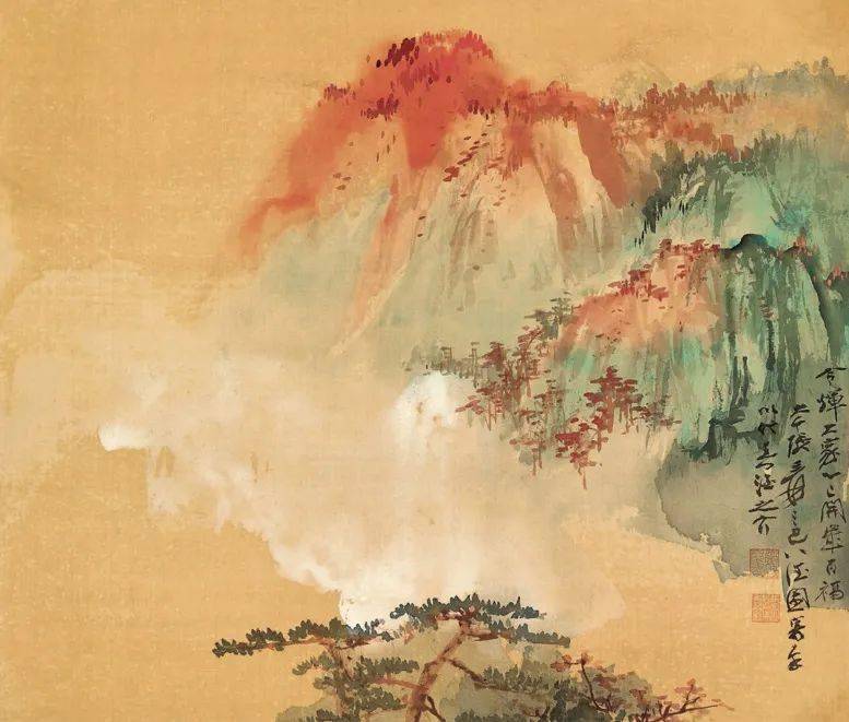 张大千：中国画史上前所未有之先例_cmx_绘画_壁画