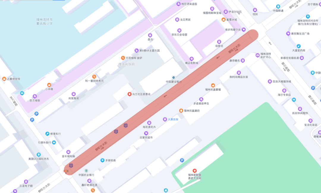 注意 这条道路绕行 施工 额尔敦路 锡林郭勒