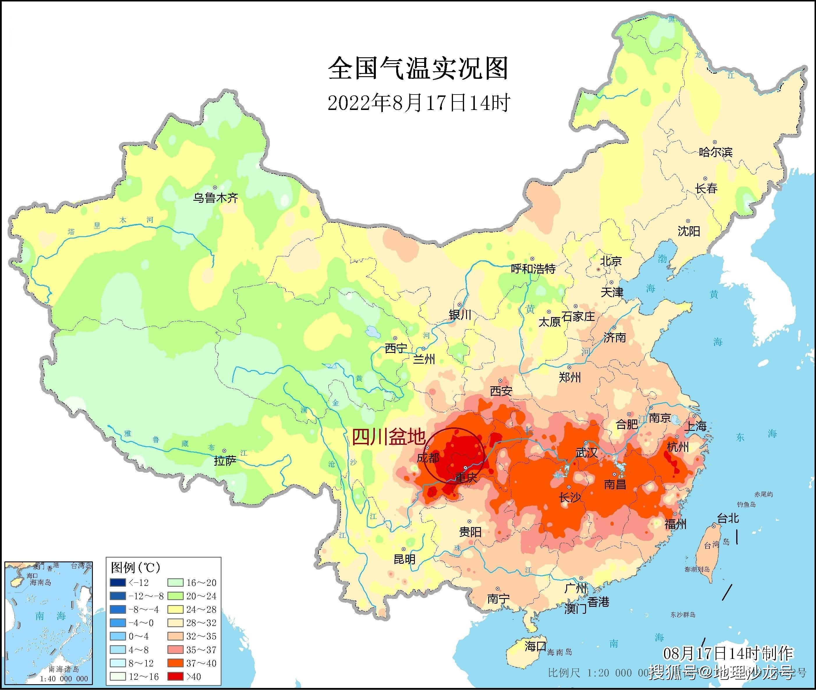 今日全国温度分布图图片