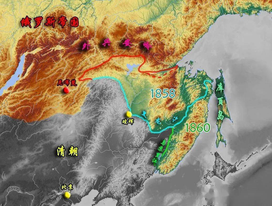 沙俄东扩时间简图示意图(图片来自地缘看世界,侵删)15世纪晚期,俄国人