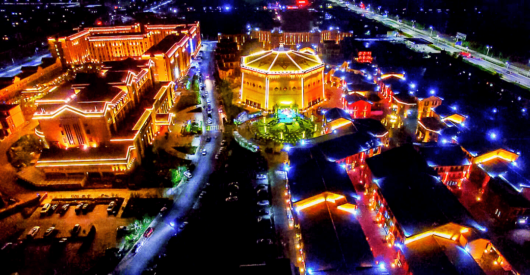 银川鼓楼夜市图片