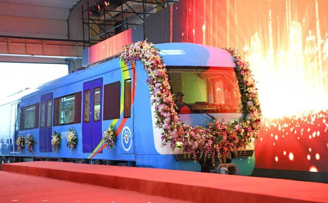 尼日利亚拉各斯蓝线轻轨电力动车组在中车成功下线_列车_配置_仪式
