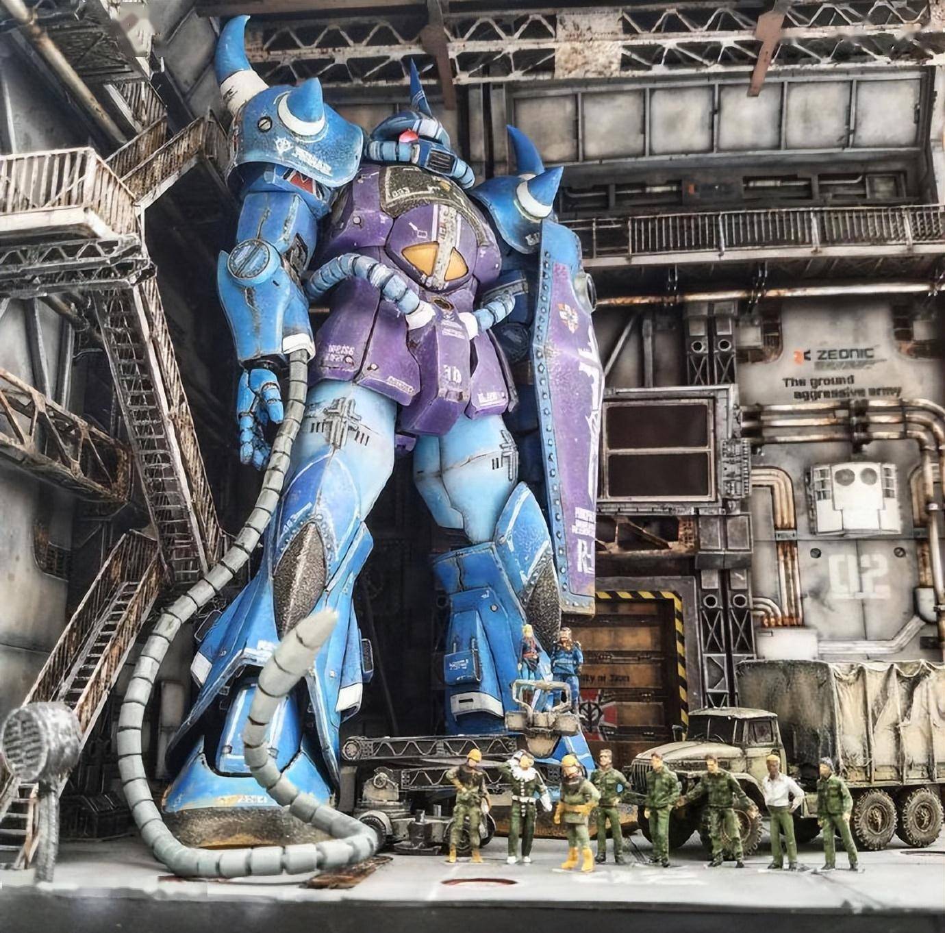 高达格纳库场景模型佳作合集_周边_扎姆_增加了