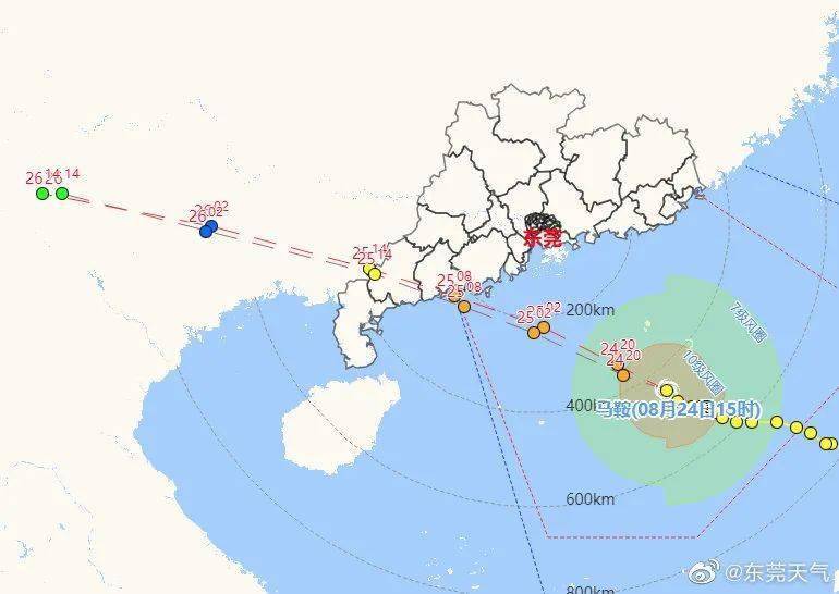 發佈颱風黃色預警信號