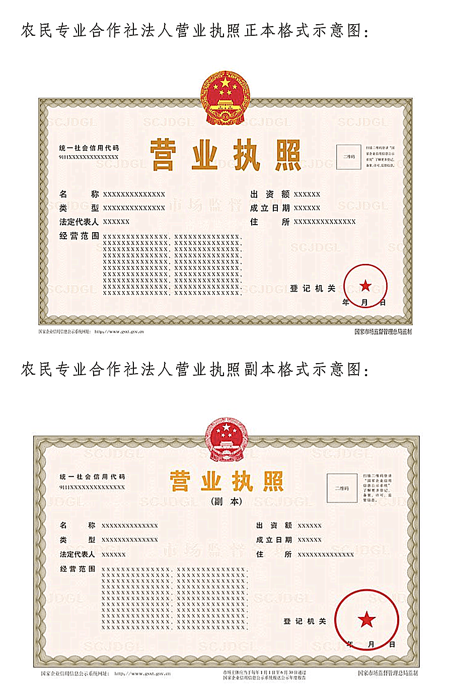 手机店营业执照样本图片