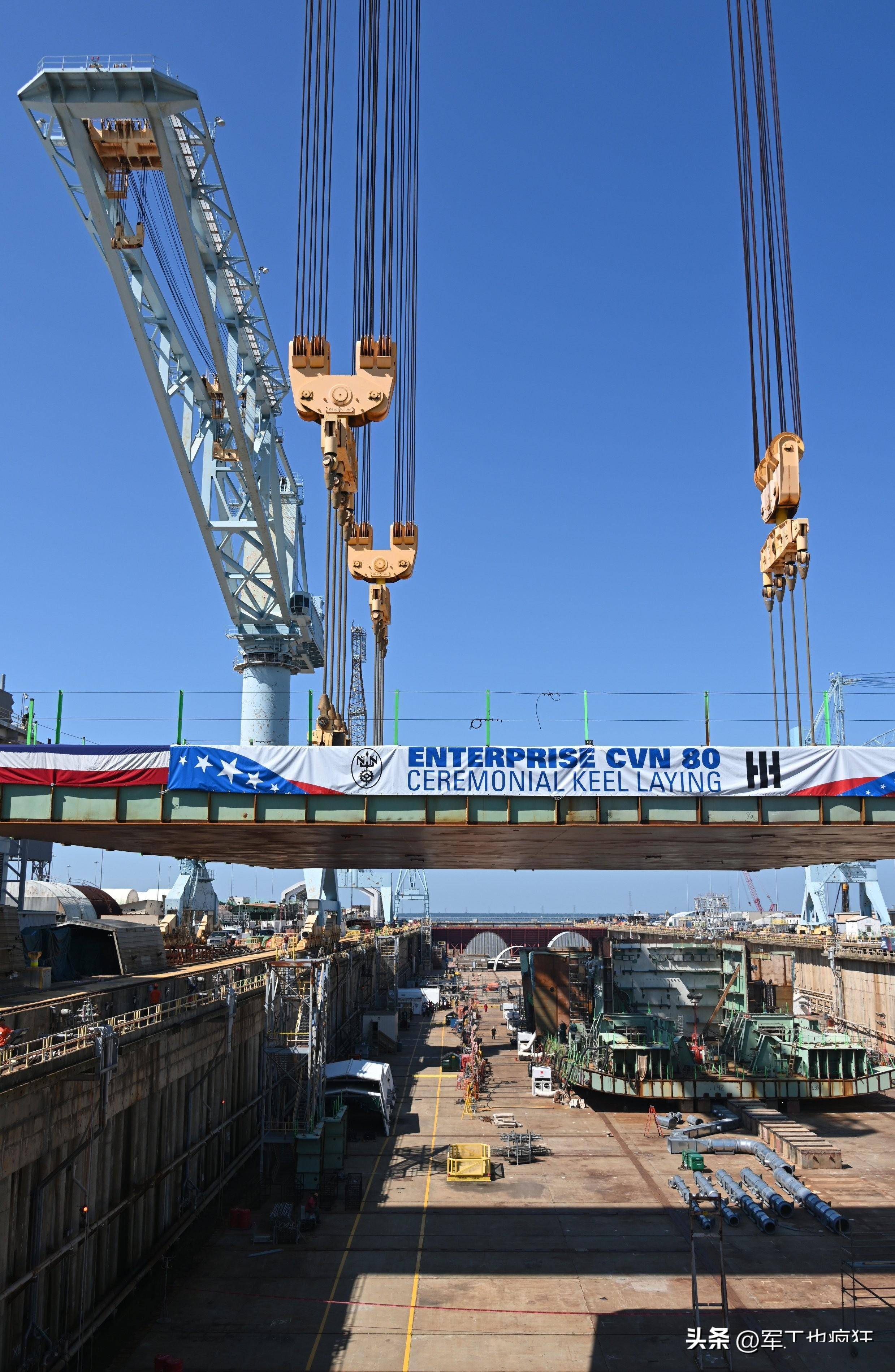 "企业"号航母(cvn-80)铺设龙骨:"大e"即将重返美国海军_凯蒂·莱德基