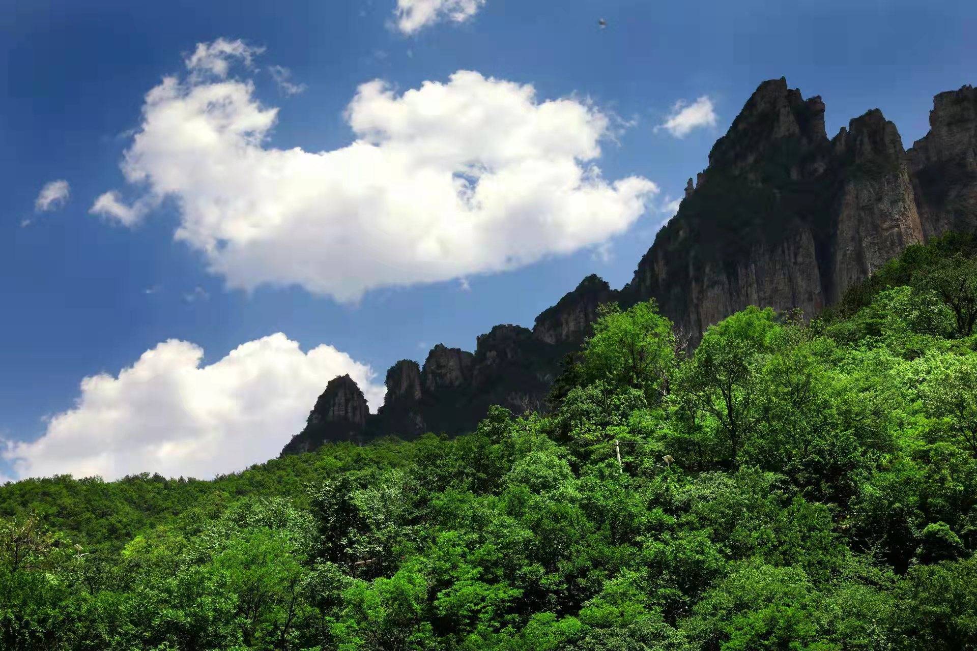 河南林州:国家地质公园大峡谷美丽风景醉游人