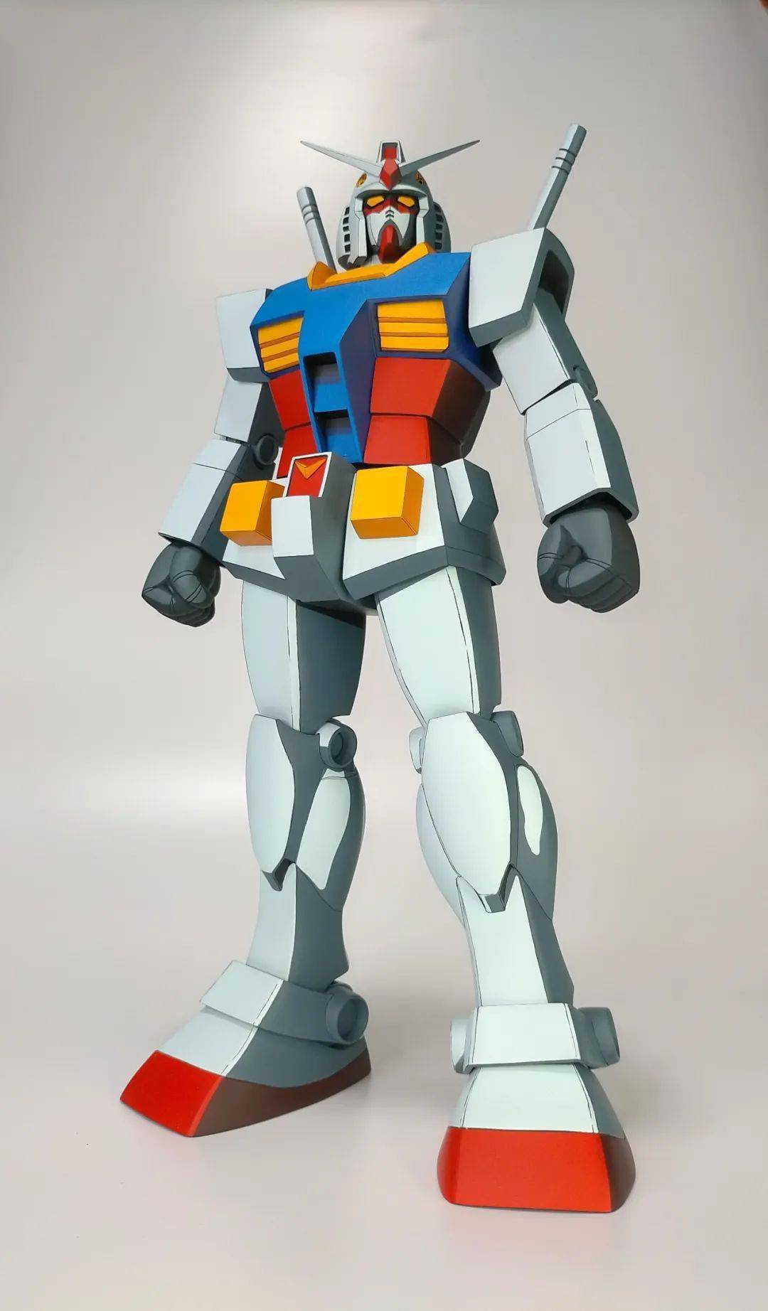 古早味,这台1/60元祖高达二次元涂装不要太漂亮