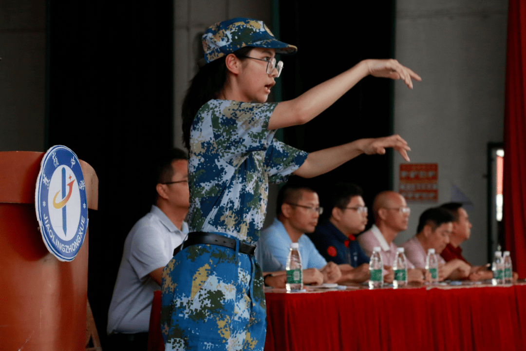 蕉岭中学举行2022级新生军训会操表演暨表彰大会_高一_青春_生活