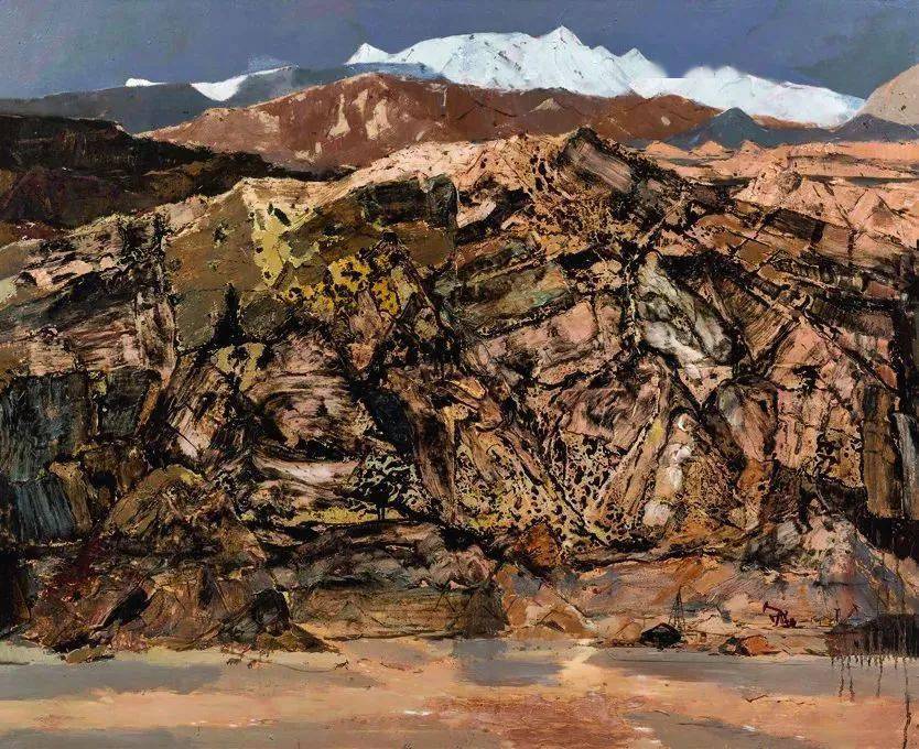 全国美术作品展精选 176_cm_油画_红旗渠