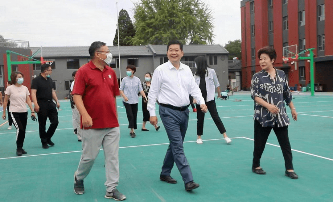 区委书记孙硕视察金融街集团所属正泽学校平安里校区_同志_建设