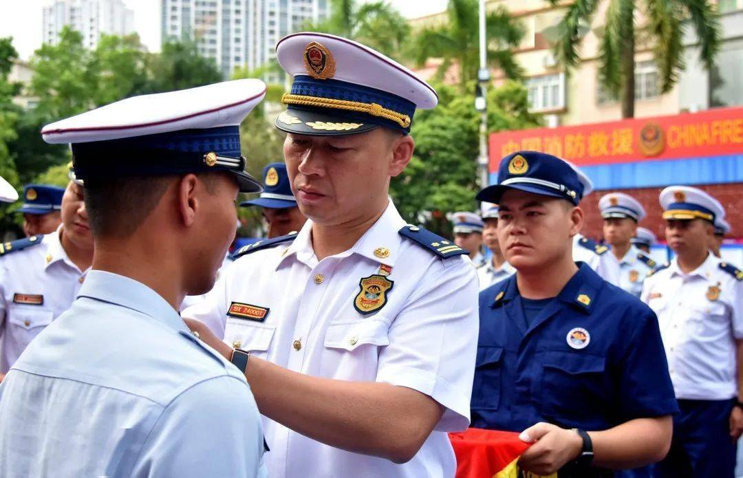 青春无悔献消防 赓续荣光再出发丨阳江消防支队举行2022年夏秋季消防