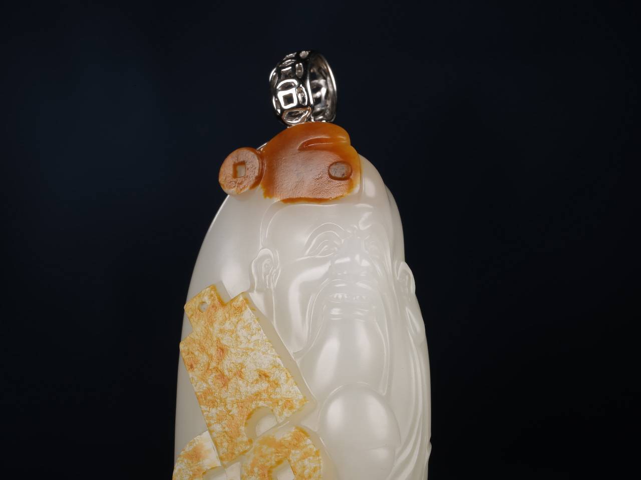 佰匞玉雕 张克山 财神 新疆和田玉籽料_工艺美术_中国_作品