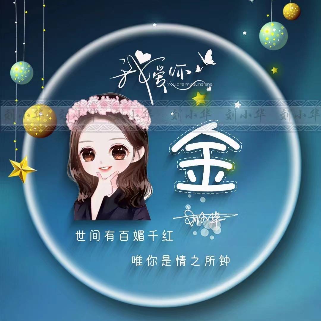 微信头像,姓氏头像,55张简约可爱情侣艺术签名头像,有你的名字吗?