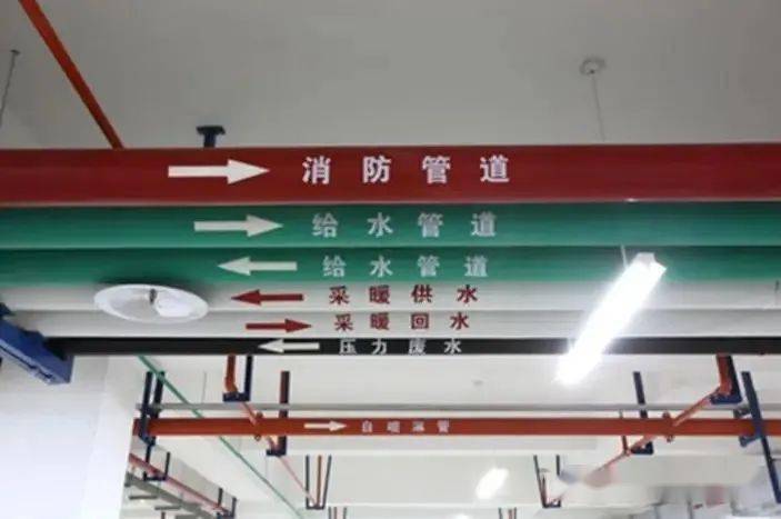 机电管道标识怎么做?标准示例!_喷涂_文字_油漆