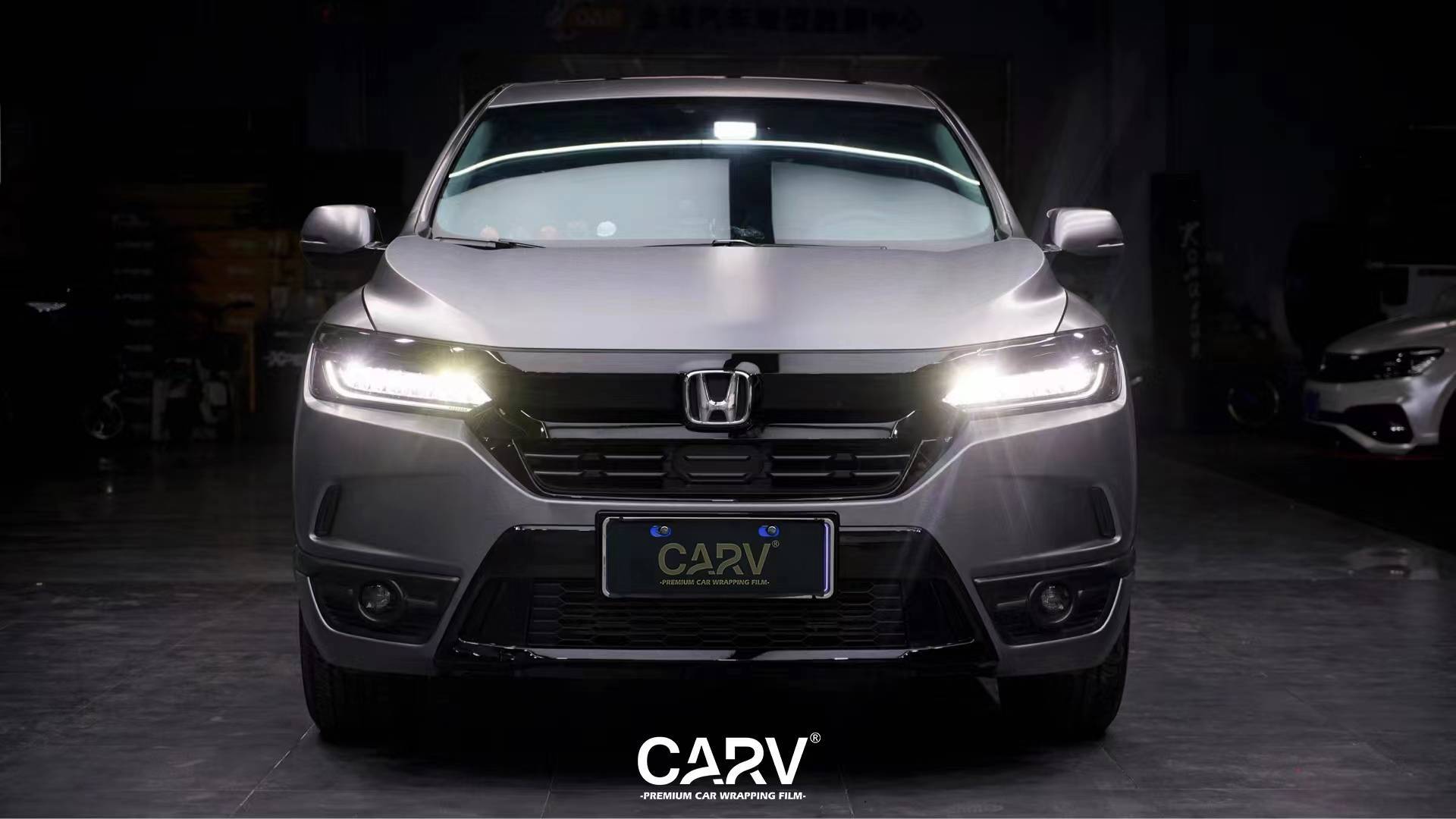 本田皓影卡孚改色膜拉丝金属铁灰,复古摩登 令人着迷_搜狐汽车_搜狐网