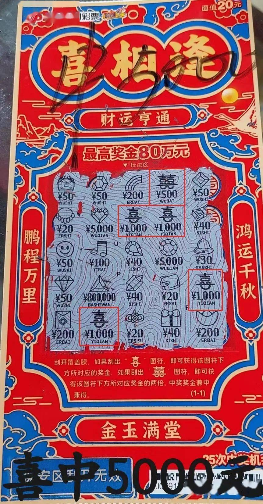 【刮刮乐】30万！80万！“喜相逢”大奖接连爆出，100万大奖……_奖金_大哥_幸运