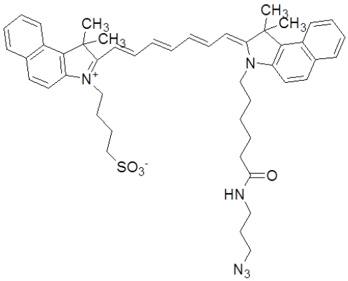 95%吲哚菁綠環辛炔icg-cbt, 95%吲哚菁綠氰基苯並噻唑1686147-5-66