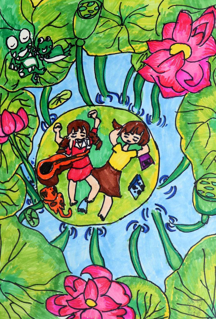 "招商银行杯"和美乐绘少儿美术展作品展播25_龙湖_校区_滨州