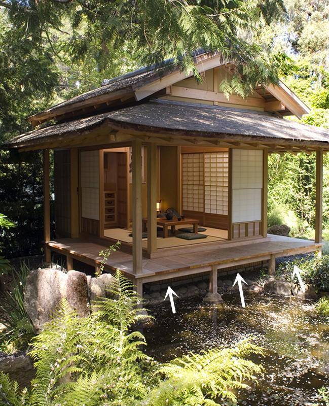 有个院子,比起阳光房,我更想搭建一个小木屋,喝茶休闲夏日乘凉_日式