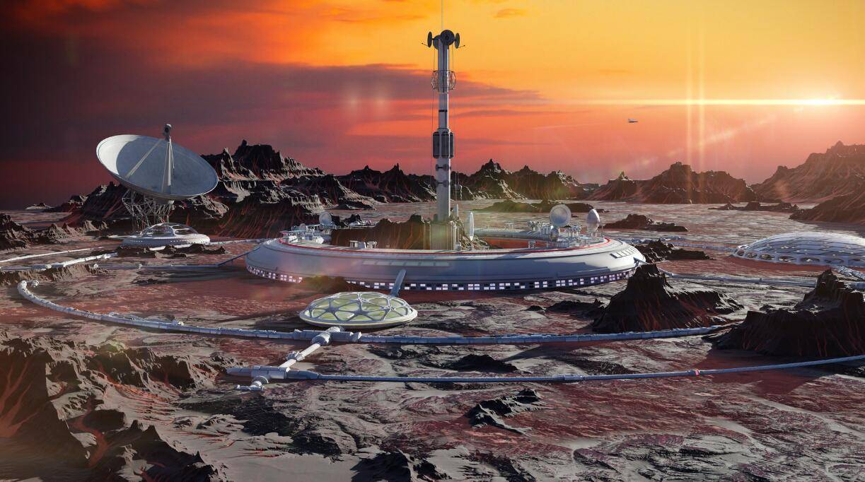 星际移民假想图人类深知地球上的资源是有限的,所以人类文明想要延续