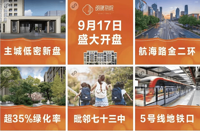 开盘快讯|主城航海路金二环纯新盘，朗晴别院9月17日首次开盘！_洋房_预售_高层