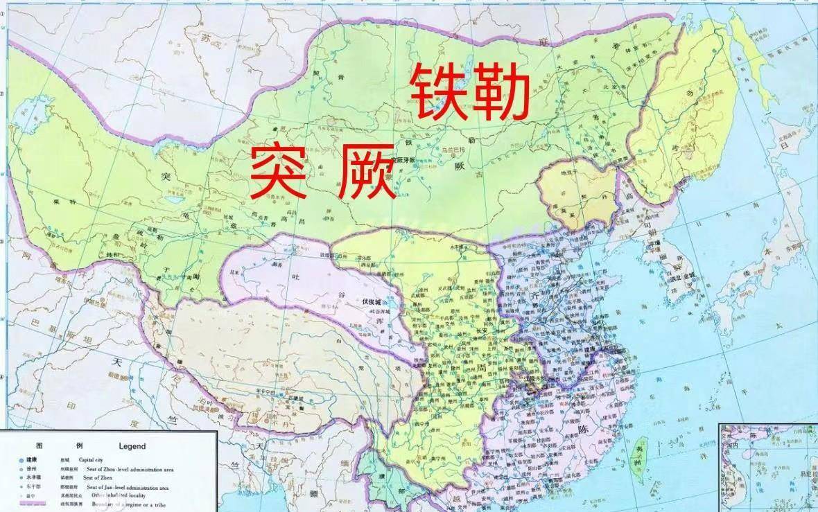 突厥,铁勒的地理位置古代突厥骑兵公元588年,隋文帝杨坚命令杨广率50